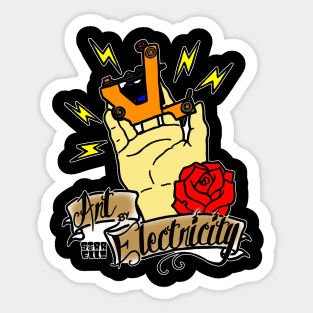 Art by Electricity Sticker